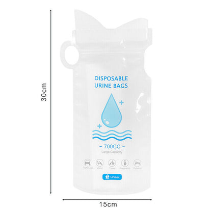 4Pcs 700ml Portable Toilet Pee Bag Camping Pee Bags Unisex Urine Bags Vomit Bags