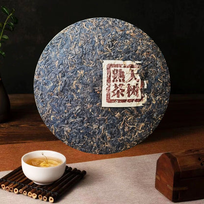 Kunming Dry Storage Ripe Tea Pu'er Ripe Tea Ripe Tea Old Ripe Tea 357g/12.59oz