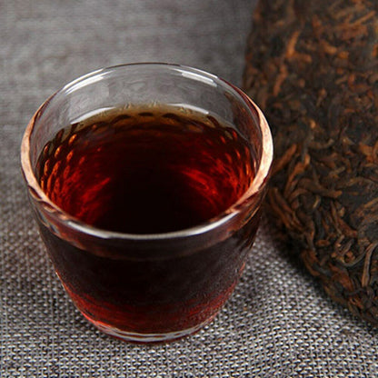 Old Tree Pure Material Ripe Puerh Tea Iceland Golden Bud Shu Puer Tea 357g