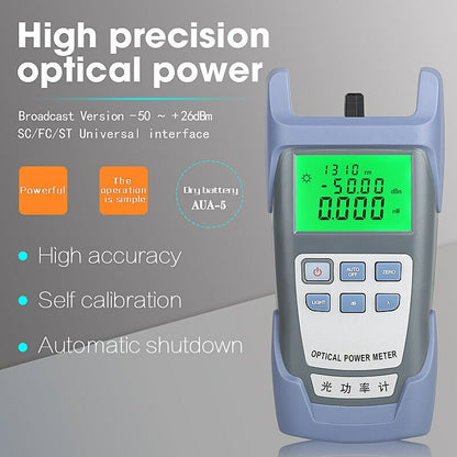AUA-7/AUA-5 Optical Power Meter Cable Tester -70dBm~+10dBm/-50dBm~+26dBm