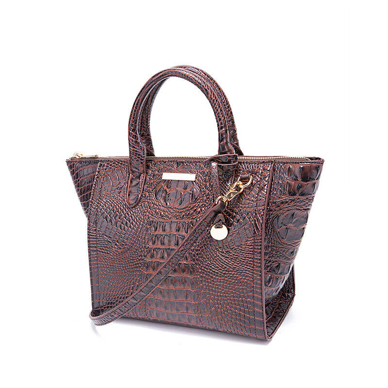 Women Patent Leather Crocodile Handbag Sling Satchel Tote Shoulder Bag Party Bag