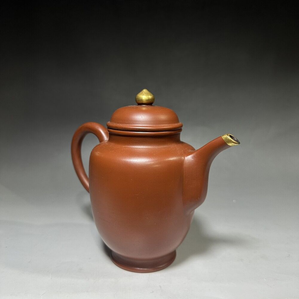 vintage chinese yixing purple clay teapot zisha ceremony carving Collectible art