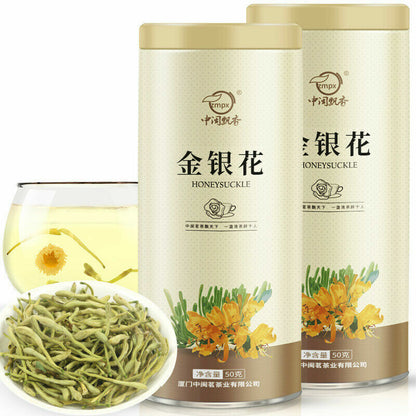 金银花 菊花 玫瑰花 柠檬片Honeysuckle Tea Golden Lemon Rose Flower Honeysuckle Tea Health