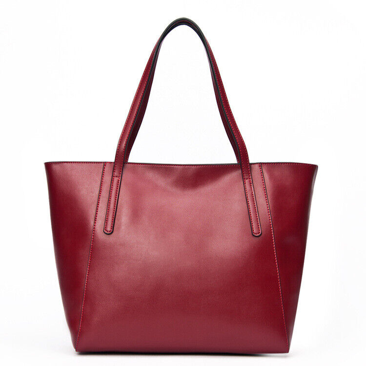 100% Genuine Leather Women's Yellow Large Capacity Handbags Elegant Satchel Tote