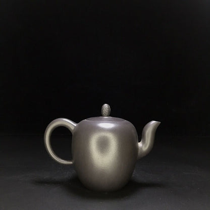vintage chinese yixing purple clay teapot zisha ceremony carving Collectible art