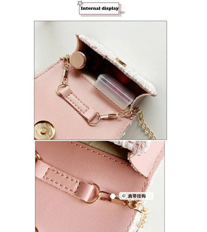 Children Wallet Bag Girl Classic Handbag Flower Kid Money Bag Baby Shoulder Bag