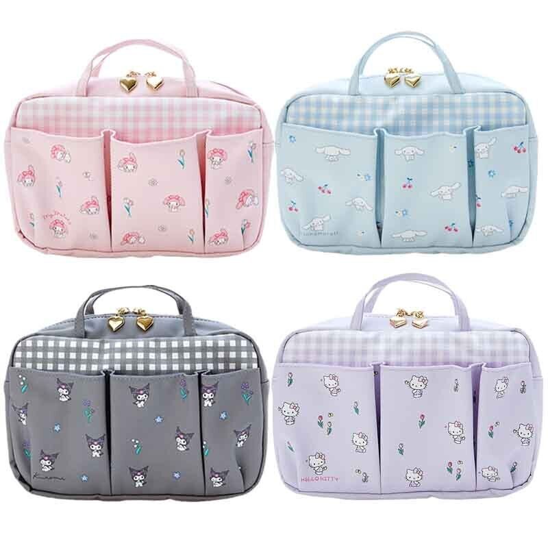 Kuromi My Melody HelloKitty Cinnamoroll Handbag Multi Function Storage Bag