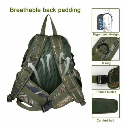 Tactical Backpack Shoulder Bag Outdoor Hiking Camping Rucksack 600D Oxford Cloth