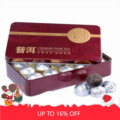 Mini Shen Puerh Silver Tin Foil Packing Tuocha Raw Puer Tea 75g