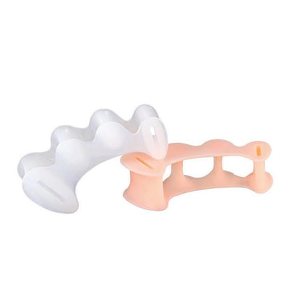 1pair Silicone Toe Finger Separator 3 Hole Hallux Valgus Orthopedic Spacers Buni