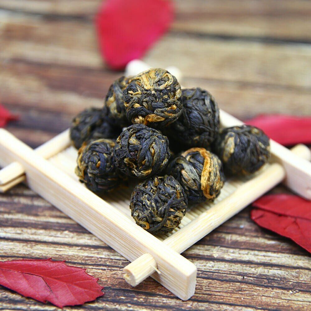 2023 Yunnan Ancient Trees Golden Pearl Dian Hong Chinese Black Tea 100g