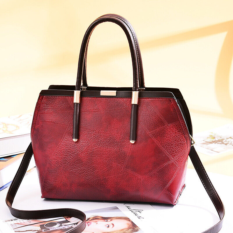Women's Vintage PU Leather Backpack Handbag Shoulder Crossbody Satchel Bags