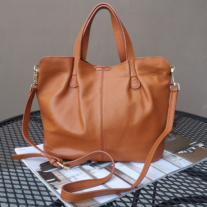Soft Genuine Leather Women's Handbags Shoulder Bag Crossbody Bag Satchel Tote