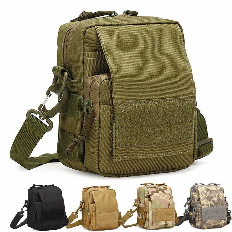 Tactical Pouch Shoulder Waist Bag Waterproof Nylon Multifunction Hunting Travel