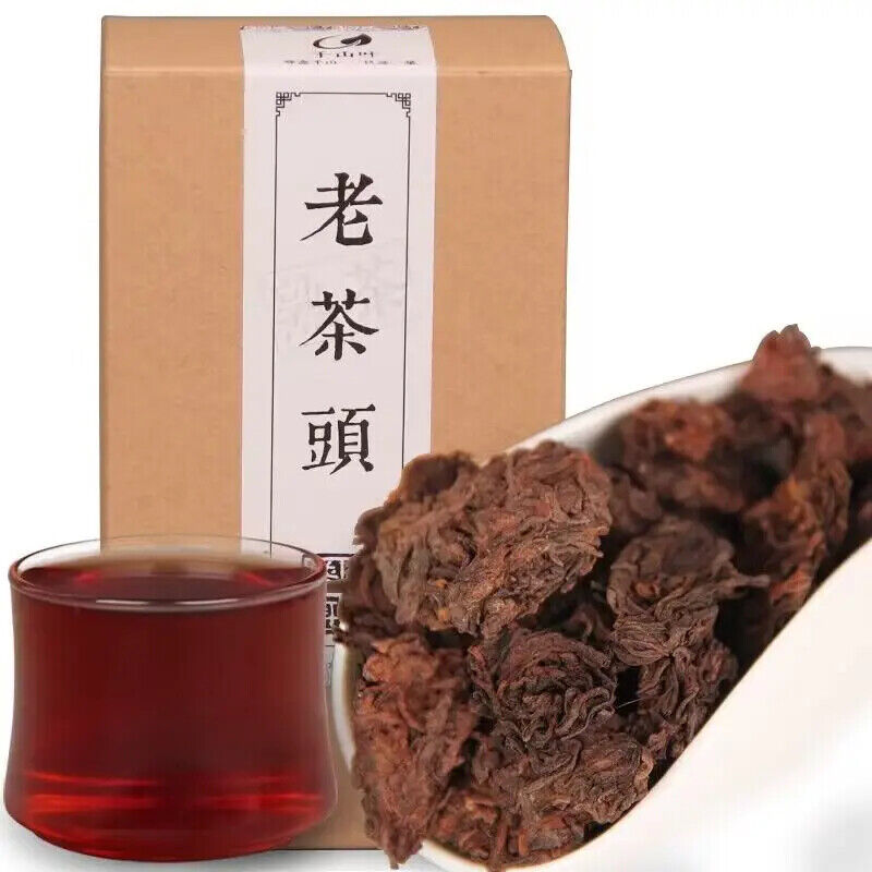 Chinese Healthy Menghai Old Pure Laochatou Yunnan Loose Leaf Fossil Pu'er Tea