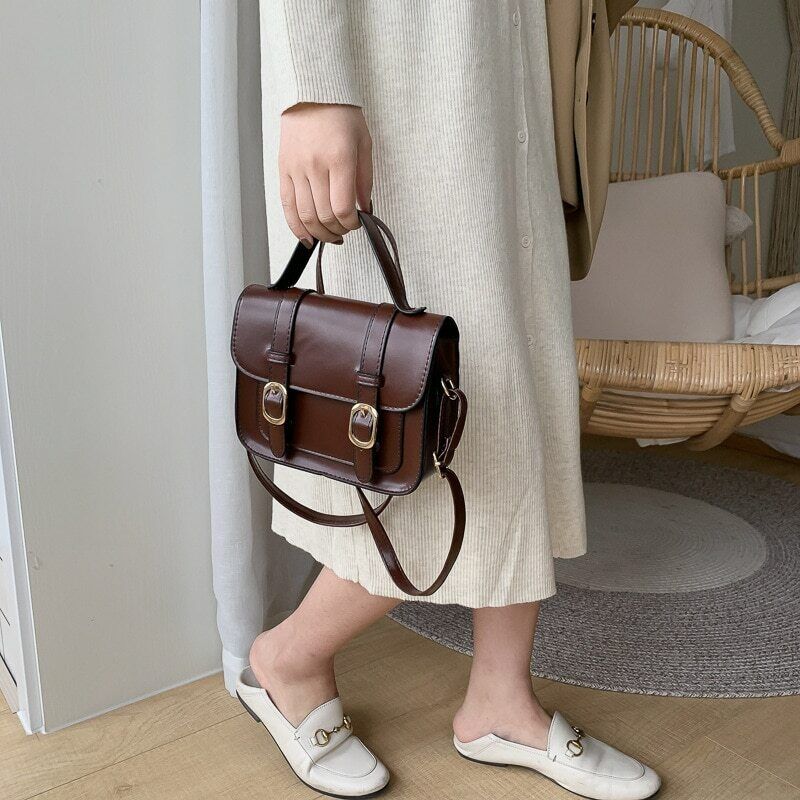 Flap Lock Classic Bags Casual Leather Shoulder Bags Clutch Crossbody Bag Handbag