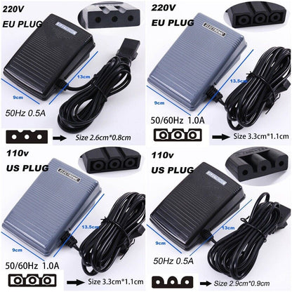 Sewing Machine Foot Pedal Speed Adjust Controller Motor Accessories Power Switch