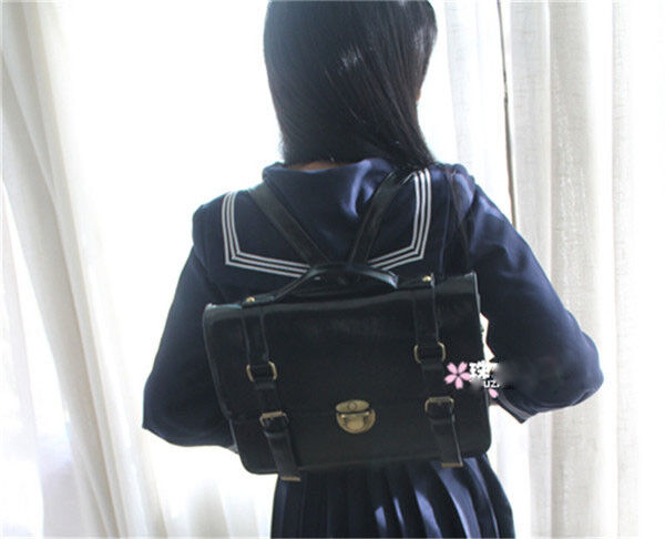 Vintage Japanese JK Uniform Shoulder Bag School Bookbag Backpack Cosplay Handbag