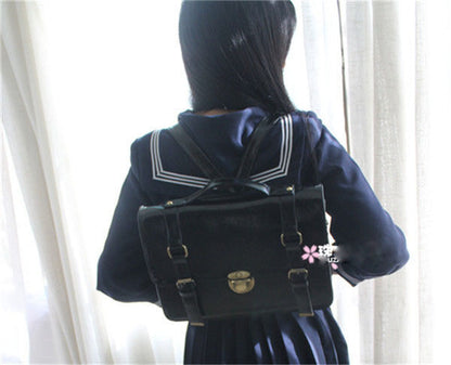 Vintage Japanese JK Uniform Shoulder Bag School Bookbag Backpack Cosplay Handbag