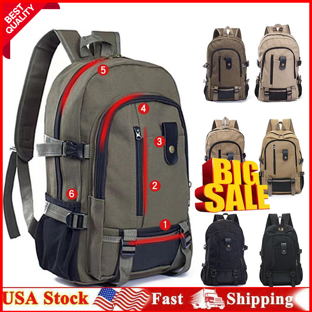 Men Women Travel Backpack Rucksack Camping Laptop Hiking School Book Bag