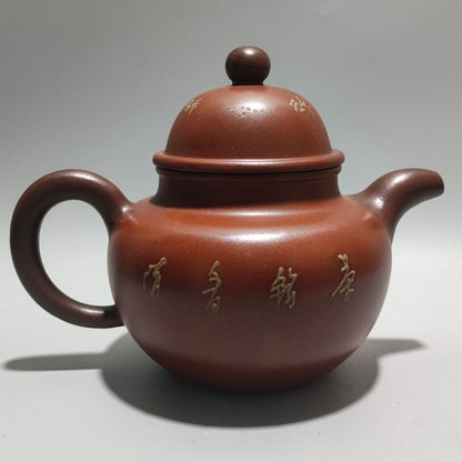 Vintage Chinese Yixing Purple Clay Teapot Zisha Ceremony Exquisite Teaware Art