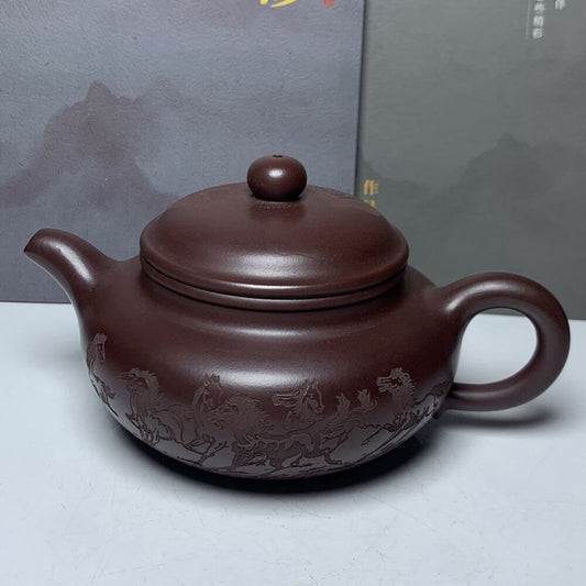 Vintage Chinese Yixing Purple Clay Teapot Zisha Ceremony Exquisite Teaware Rare