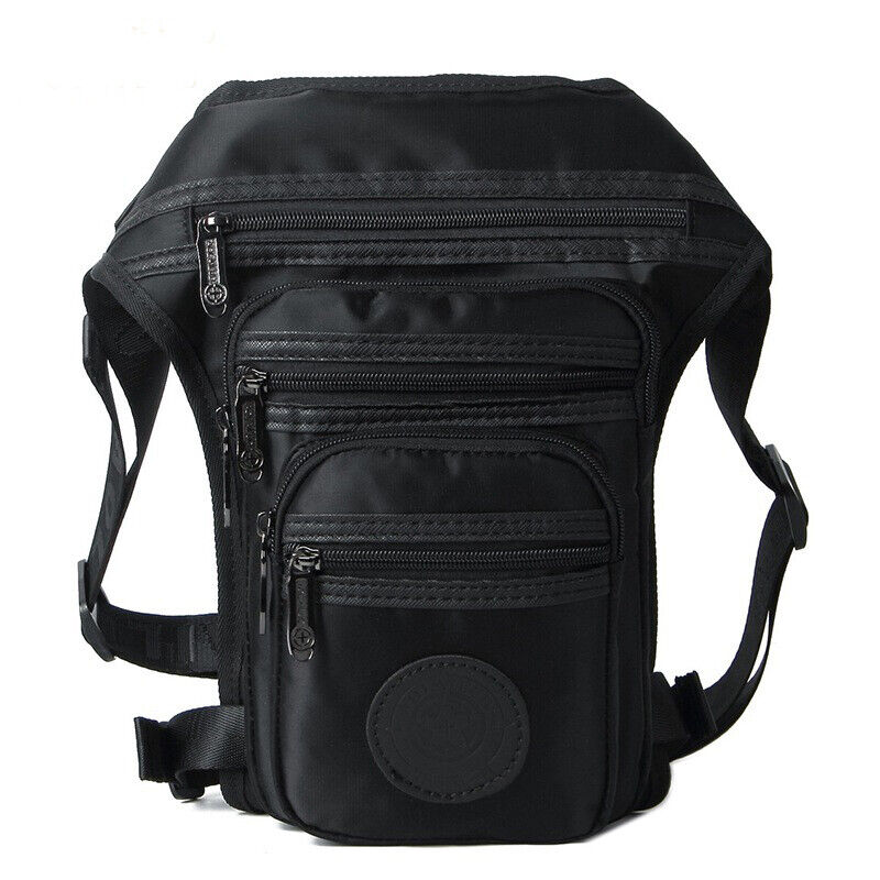 Men's Outdoor Vintage Canvas Drop Leg Bag Tactical Thigh Waist Fanny Pack