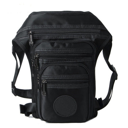 Men's Outdoor Vintage Canvas Drop Leg Bag Tactical Thigh Waist Fanny Pack