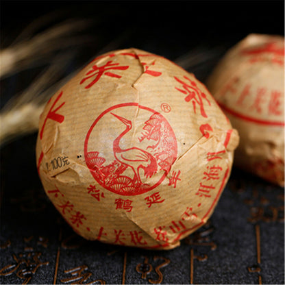 100g Xiaguan Golden Silk Tuo Cha Healthy Puer Tea Cha Pu-erh Tea Green Tea Bags