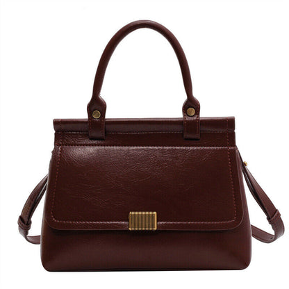 Women Ladies Casual PU Leather Messenger Satchel Shoulder Bag Crossbody Handbag