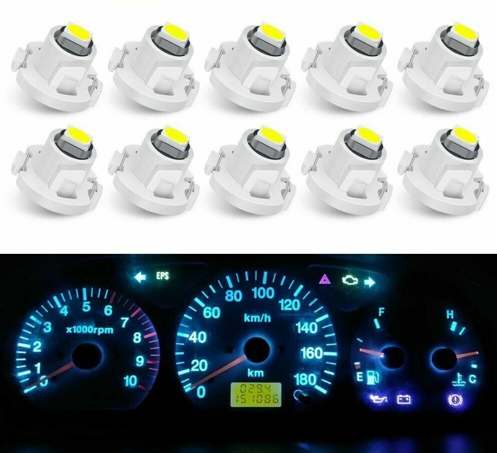 LED Bulb 10Pcs T3 T4.2 T4.7 Auto Dashboard Instrument Cluster Light Car Lighting