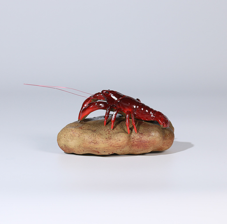 Purple sand color changing tea pet lobster stone toad Golden Toad Play Pet