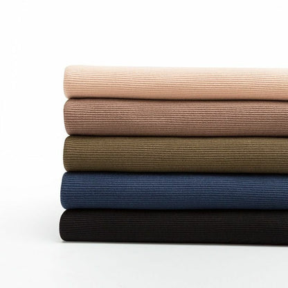 50x135cm Thin Cotton Spandex Rib Fabric 160 Gsm For T-Shirt Tops Stretchy Jersey