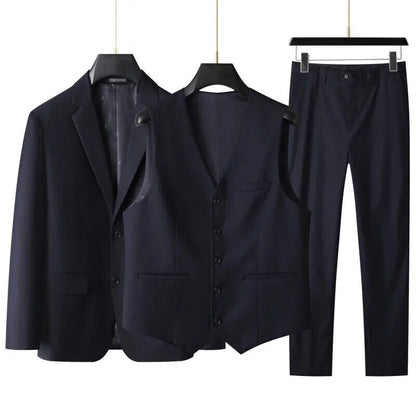 Men's Suit (suit + Vest + Trousers) Plus Fat Wedding Dress 3/2 Sets FourSeasons