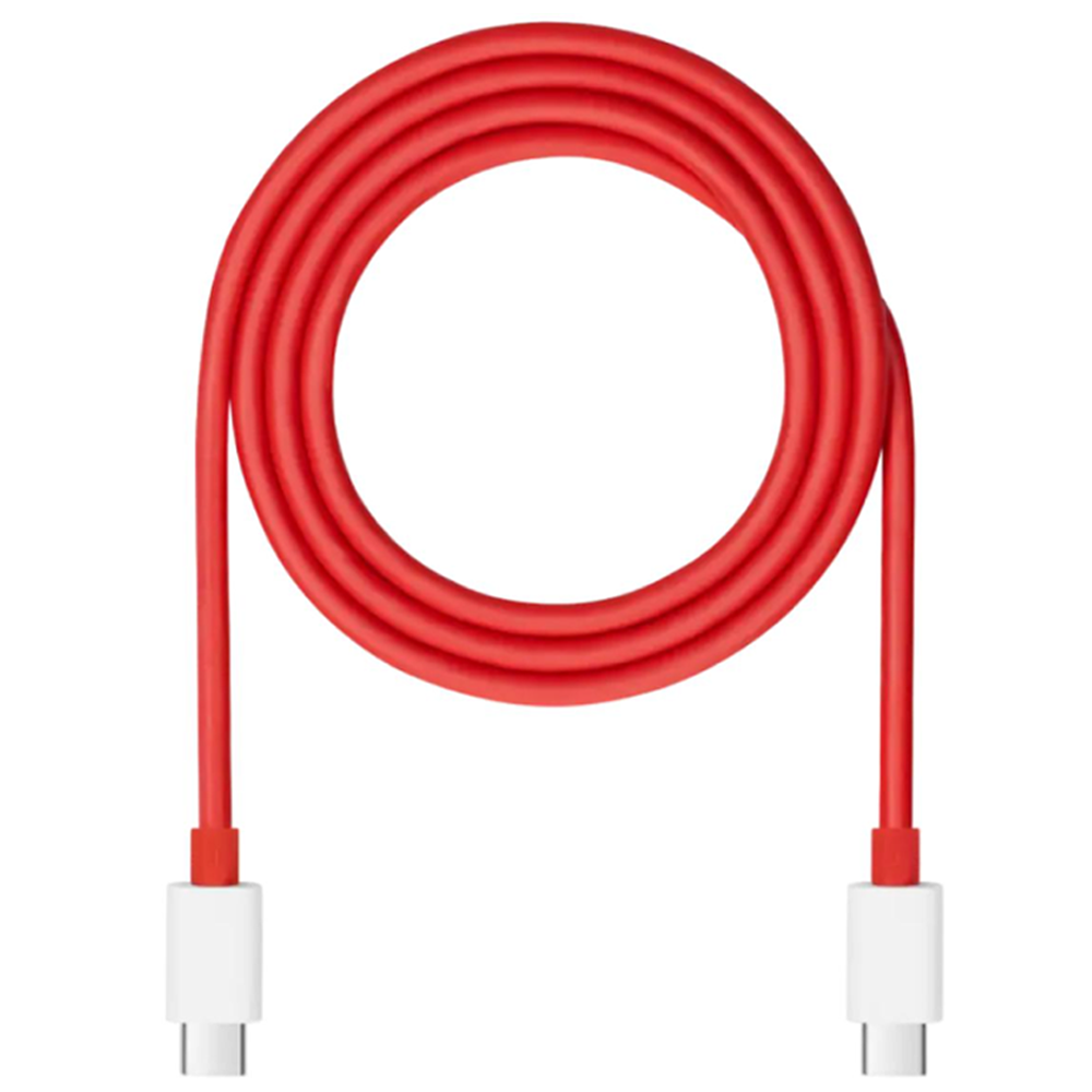 OnePlus SUPERVOOC Type‑C to Type‑C Cable (12A, 1m, Red) – 150W Flash Charge