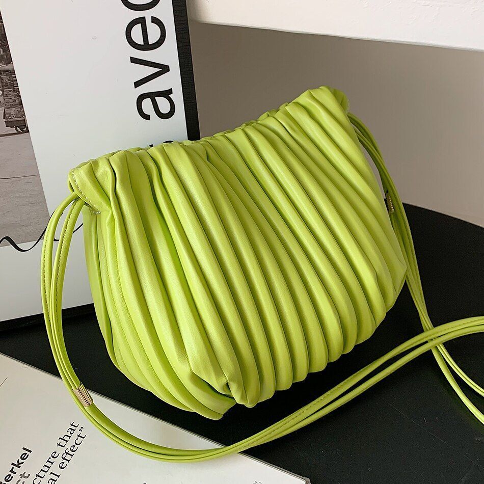 Luxury Bucket Bag Soft Leather Shoulder Bags Crossbody Fashion Handbag 25*20*7CM