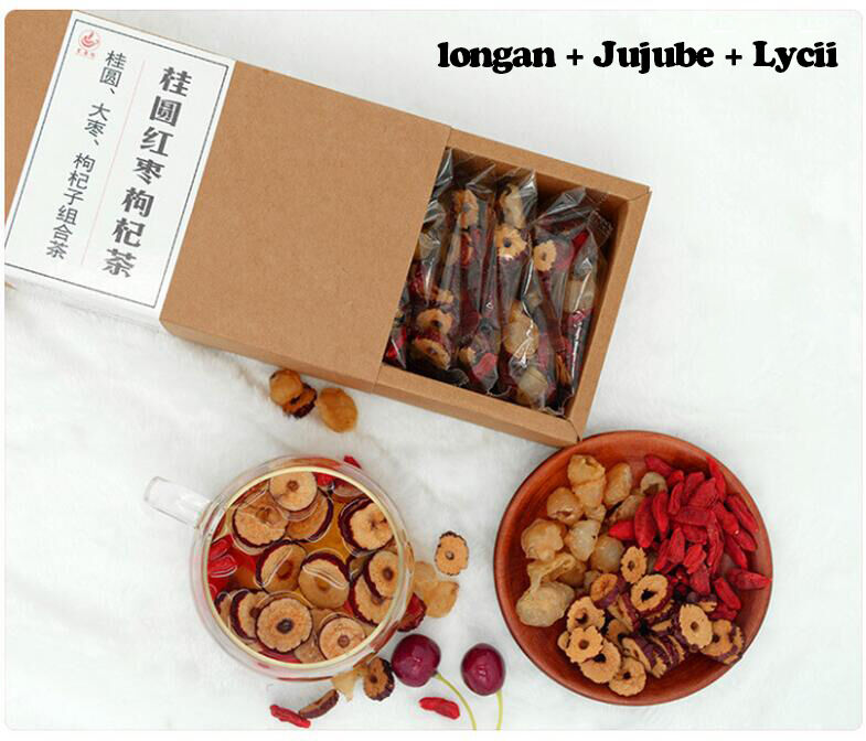 Longan+Jujube+Lycii A Mixed Herbal Tea Bags Grade Dried Assorted Herbal Tea