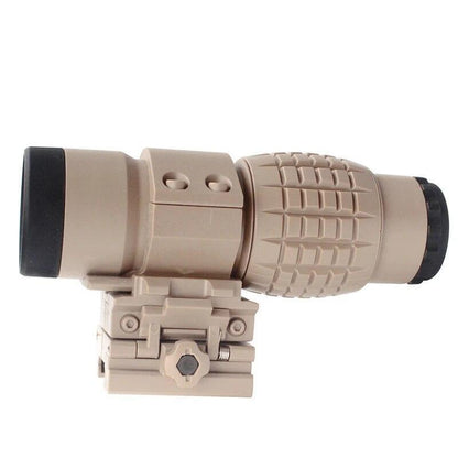 3x Telescope Magnifier Scope Sighting W/ Fts Flip To Side Mount Fits Holographic