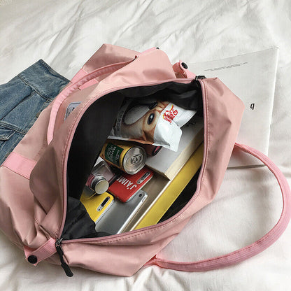 New Women's Ladies Canvas Bagpack Large Capacity Travel Handbags Gym Bag