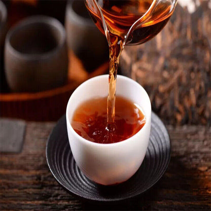 357g Yunnan Tea Ripe Puerh Tea Chen Yun Pure Material Pu'er Tea Cake Pu'er King