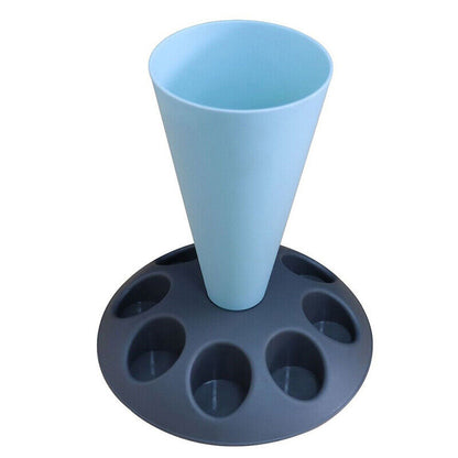 Pastry Bag Stand Piping Bag Stand with 8 Icing Holder Slots Cream Icing Tip Tool