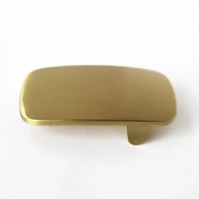 Men's Belt Buckles 38mm Rectangle Solid Brass Blank DIY Leather Crafts Accessory