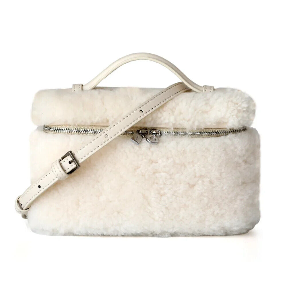 Lunch Box Bags Autumn Winter Lamb Wool Bag High Quality Fashion Mini Handbags