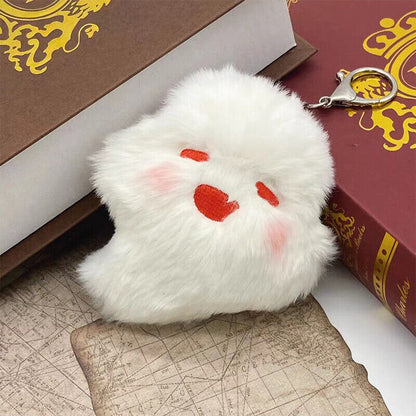 Cute Doll Anime Keychain Hu Tao Ghost Kawaii Plush Stuffed Cartoon Bag Pendant