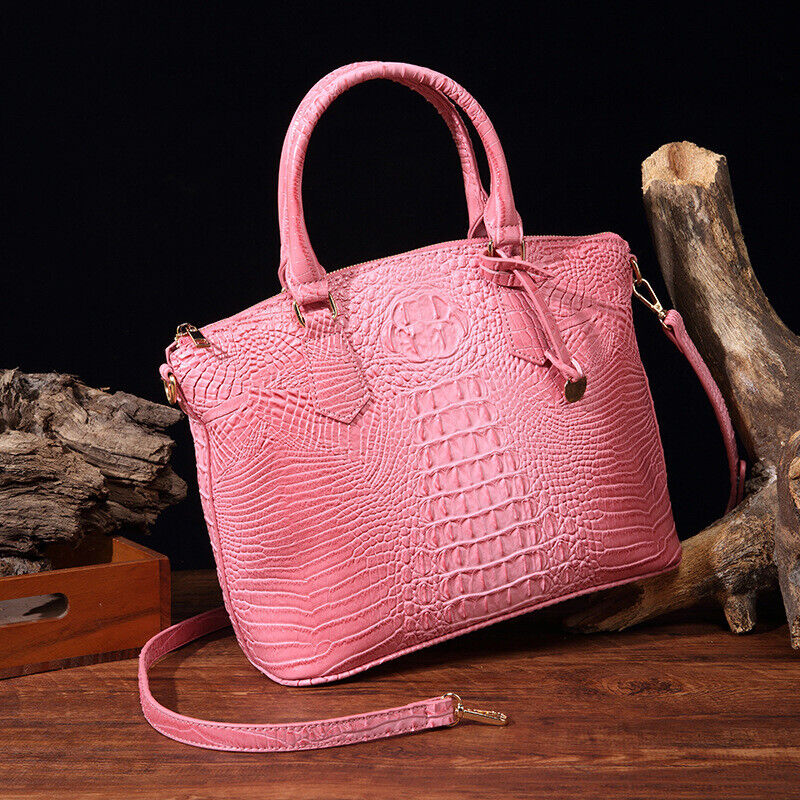 Women Patent Leather Crocodile Handbag Sling Satchel Tote Shoulder Bag Party Bag