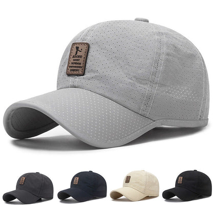 Summer Snapback Quick Dry Mesh Baseball Cap Outdoor Golf Breathable Hat Unisex