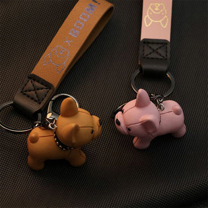 Creative Law Fighting Dog Cartoon Keychain Cute Doll Keychain Bag Pendant