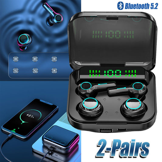 Wireless Earbuds Bluetooth Headphones +Mic For Samsung Galaxy S23 S22 S21 S20 S9