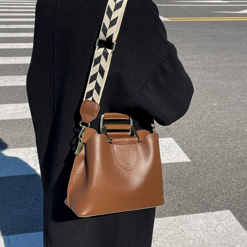 Women's PU Leather Small Crossbody Bags Handle Shoulder Purses and Handbag
