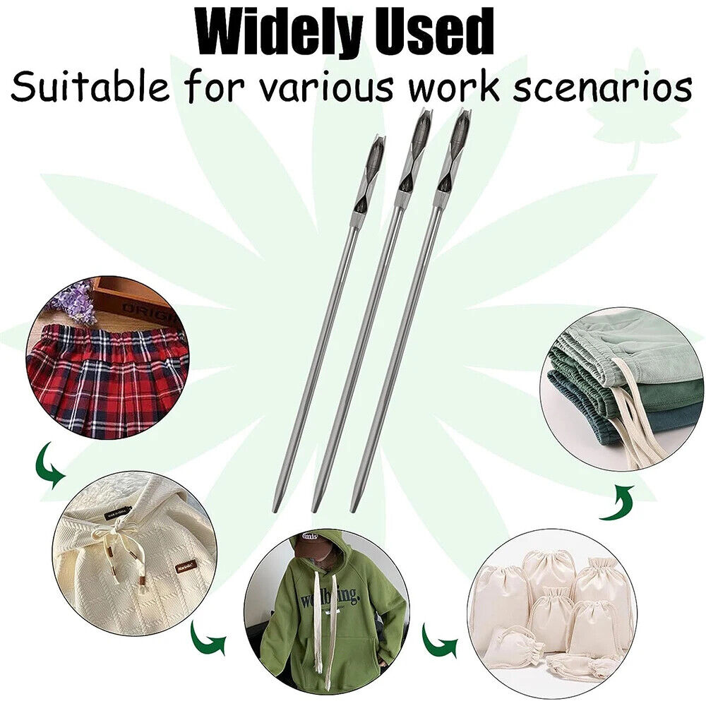 Drawstring Threader Tool Elastic Eyelet Jackets Sweatpants Hoodies DIY Threading